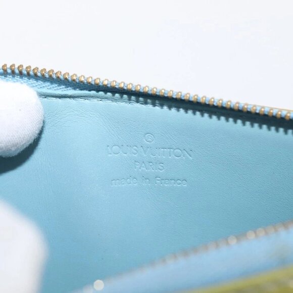 LOUIS VUITTON Monogram Vernis Lexington Pouch Baby Blue M91011 LV Auth BA6095 - Picture 13 of 16